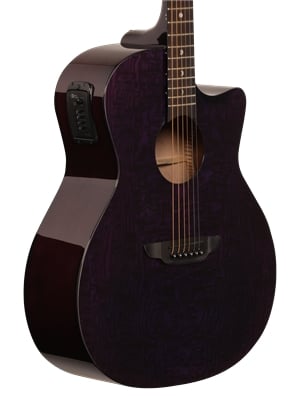 Luna Gypsy Quilt Top Acoustic Electric Guitar